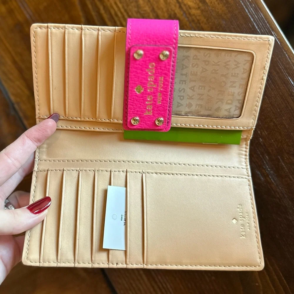 Kate Spade Fuchsia Leather Wallet - Picture 2 of 3